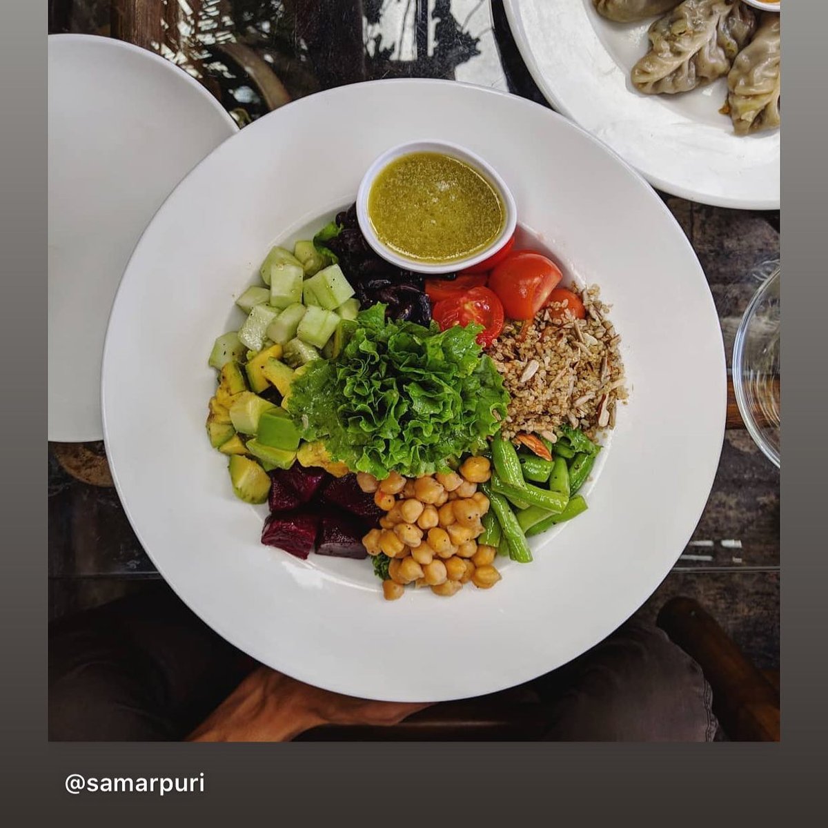 Herb-infused pasta dish with fresh vegetables at Forest & Plate
